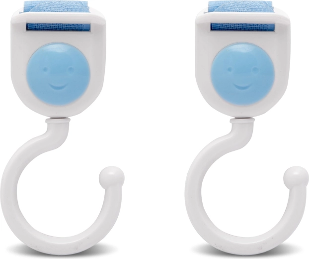 Universal hook with hook-and-loop fastener - 1 piece