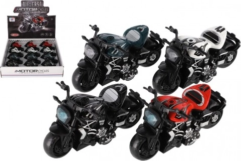 Mini motocikl metal/plast sa povratnim navijanjem - 4 boje