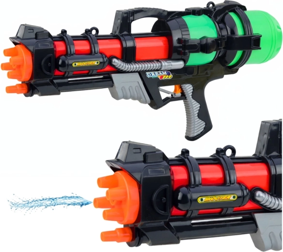 Veliki vodeni pištolj 60 cm s spremnikom 1,25 l i dometom 6 m