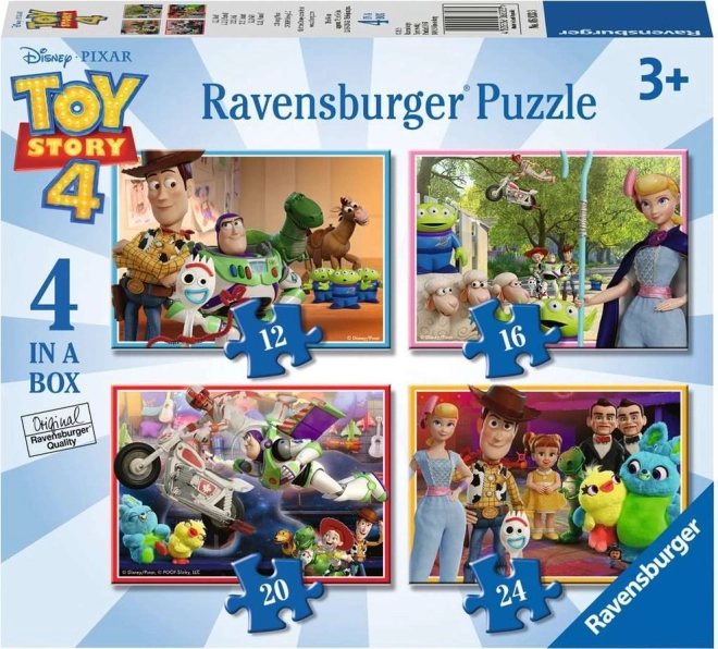 Puzzle RAVENSBURGER Toy Story 4 – set 4 u 1 (12, 16, 20, 24 dijelova)