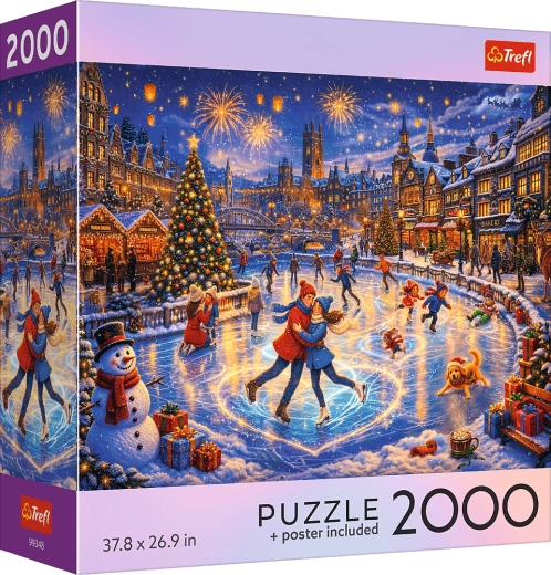Trefl USA Collection Puzzle: Holiday Skating, 2000 Pieces