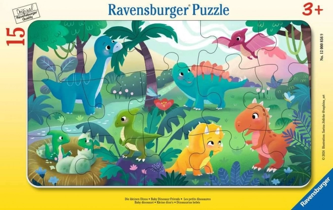 Slagalica Slatki dinosauri 15 dijelova Ravensburger