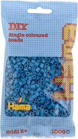 Hama midi perlice za peglanje 1000 kom, azurno plave