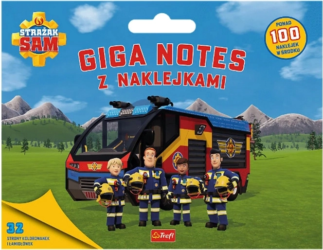 Vatrogasac Sam giga blok sa samoljepljivim naljepnicama