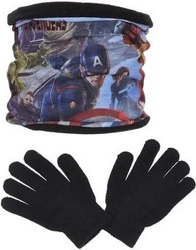 Avengers Neck Warmer and Gloves
