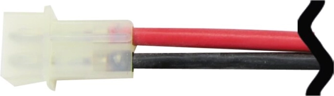 Silicone connection cable with AMP connector, 1.5 mm², 18 cm