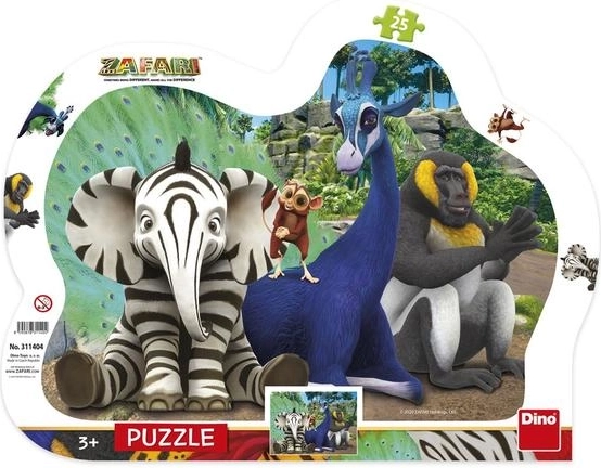 Dino Puzzle Zafari 25 dijelova