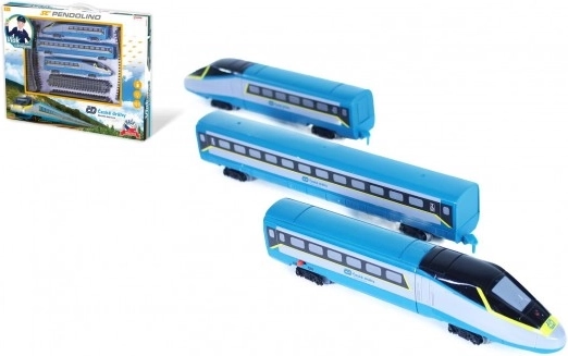 Vlakovni set SC Pendolino České dráhy sa tračnicama i efektima