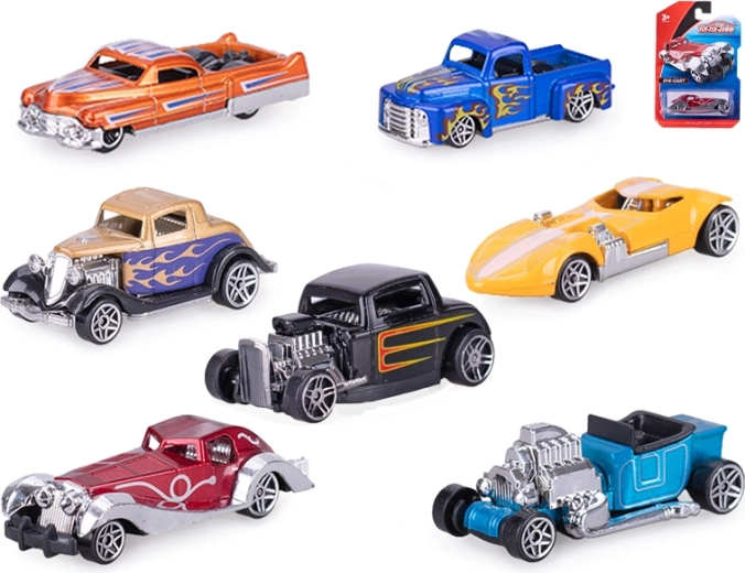 Metalni trkaći autić 8 cm s slobodnim hodom