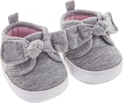 Cipelice za lutku – sive tenisice s mašnicom