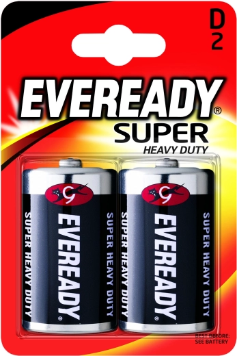 Baterije D R20 1,5 V cinkokloridne, 2 kom – ENERGIZER Eveready Super Heavy Duty