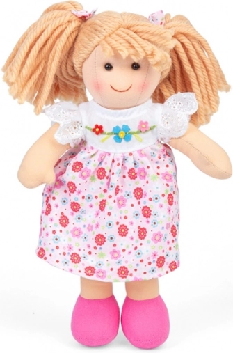 Bigjigs Toys platnena lutka Georgia 25 cm