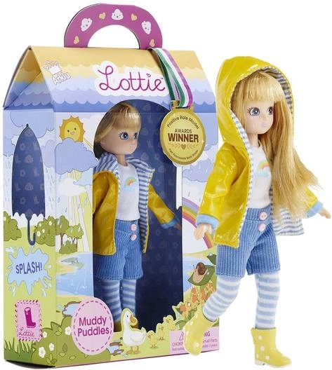 Lutka LOTTIE Muddy Puddles za kišu