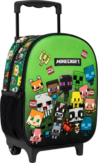 Dječji ruksak na kotačićima Minecraft 32 cm zeleni - 1 komad