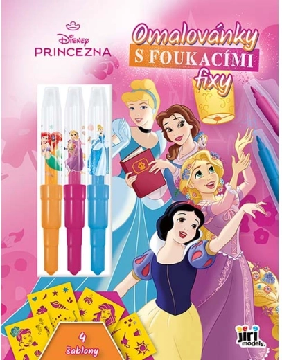 Disney Princess Coloring Book with Blow Pens