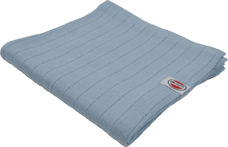 Lodger swaddler od organskog pamuka Solid blue fogg 70 × 70 cm - 1 komad