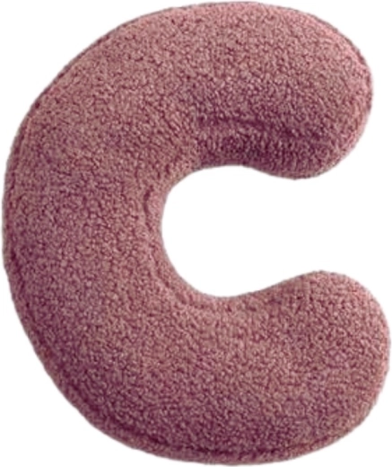 Mealini plush letter C pink - 1 piece