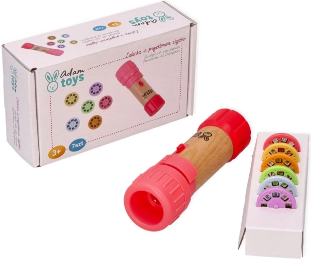 Adam Toys ružičasta dječja svjetiljka s projektorom