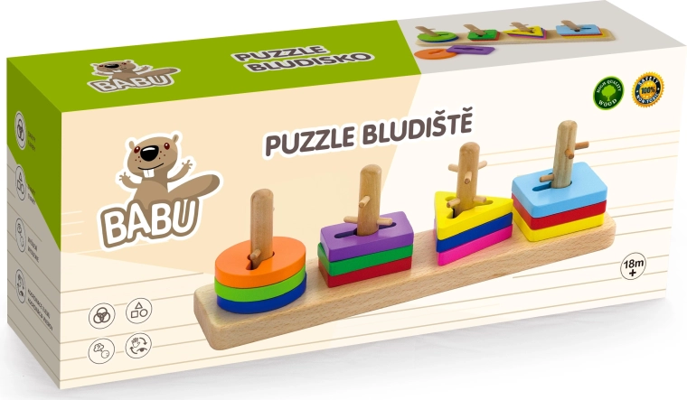 Drvene puzzle labirint BABU