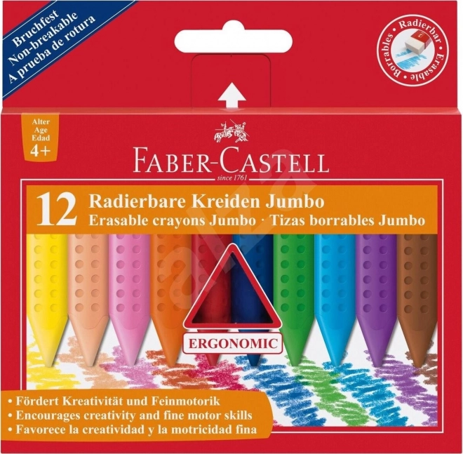 Plastične bojice Faber-Castell Colour Grip Jumbo 12 kom