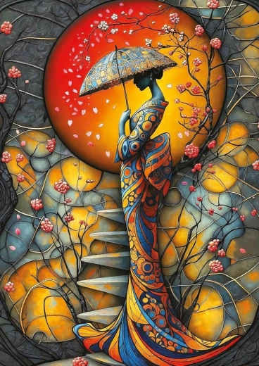 Puzzle Kiša sakura 1000 dijelova ART PUZZLE