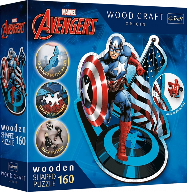 drvene puzzle MARVEL Heroes 160 dijelova