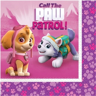 Paw Patrol Pink papirnate salvete 33 x 33 cm (20 kom)