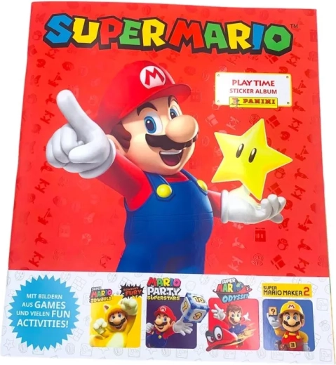 Super Mario Play Time kolekcionarski album za naljepnice