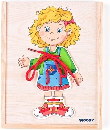 Woodyland Lacing Toy – Dressing a Little Girl