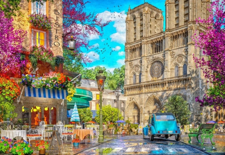 BLUEBIRD puzzle Poslijepodne kod Notre Dame – 1000 dijelova
