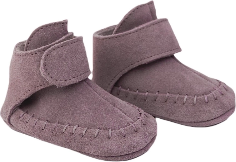 Kožne papučice Lodger Walker Mocassin mauve (15–18 mjeseci)