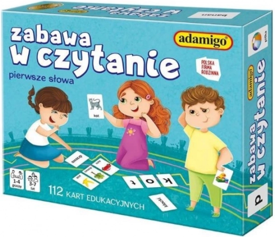 Zabava u čitanju – edukativne karte za djecu 3–7 godina Adamigo