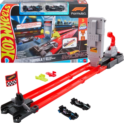 Hot Wheels Formula 1 trkaća staza s dvostrukom trakom i 2 automobila