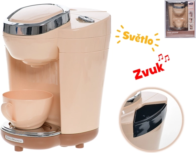 Dječji aparat za kavu sa svjetlom i zvukom na baterije 18,5 cm