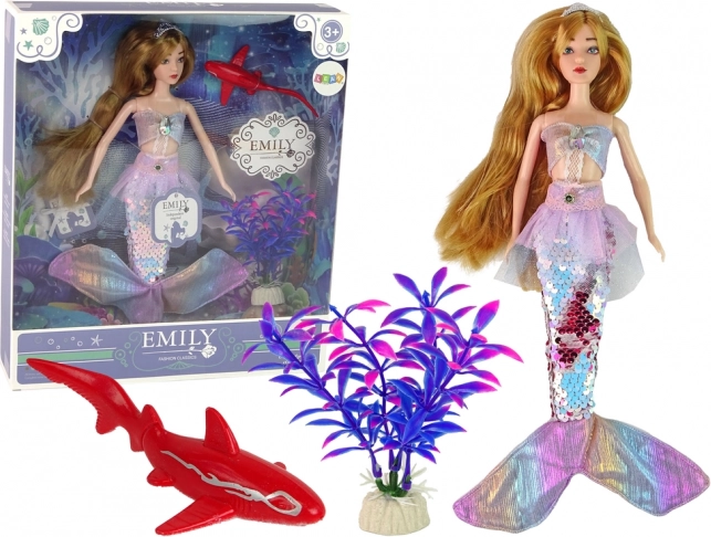 Lutka Emily morska vila s dodacima ružičasta