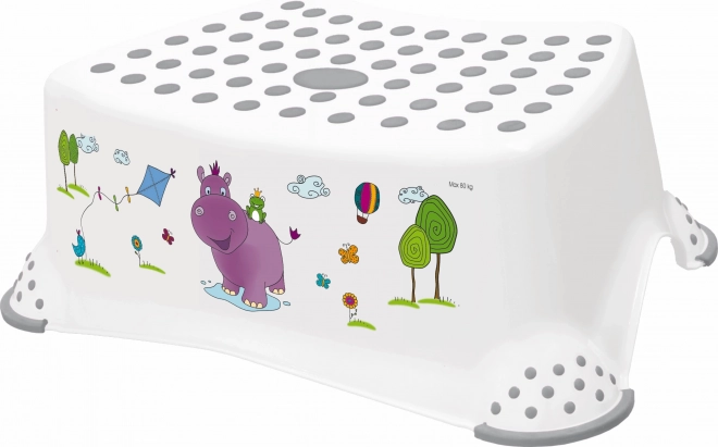 Dječja stepenica za umivaonik i WC Hippo, bijela