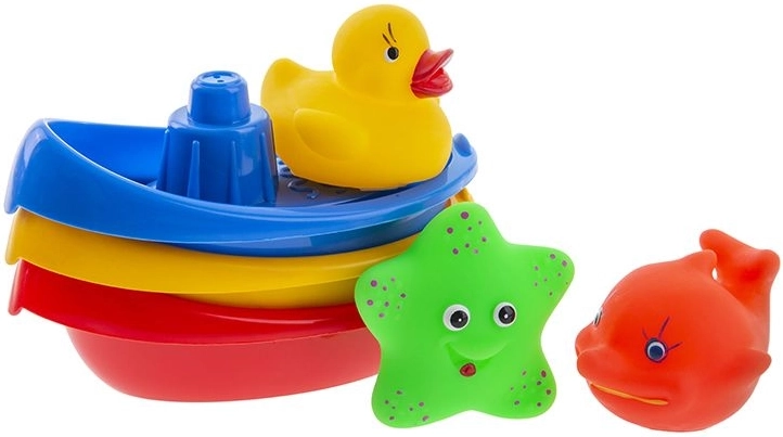 Brodice sa životinjicama za kupanje, set od 6 kom