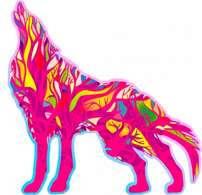 Drvene puzzle Vuk koji zavija 250 komada