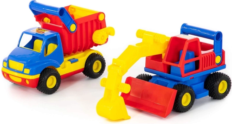 ConsTruck dump truck and excavator