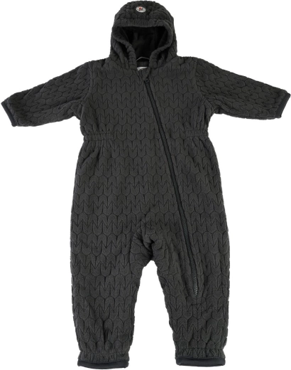 Lodger Skier Empire fleece hooded jumpsuit pigeon 0–3 months