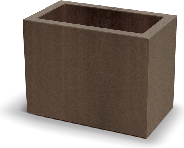 Pravokutna samonavodnjavajuća žardinjera 58 cm, zahrđalo smeđa