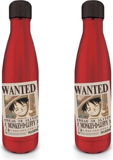 One Piece nehrđajuća boca Wanted Luffy