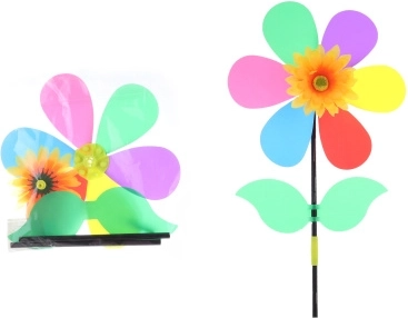 Vjetrenjak cvijet na plastičnoj štapnoj dršci