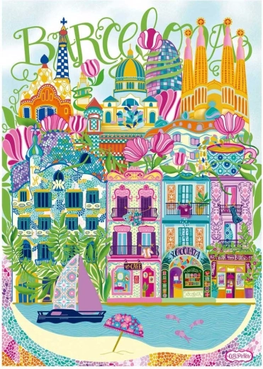 Puzzle EDUCA Car Pintos Barcelona 1000 dijelova