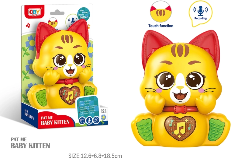 Govoreća mačka sa svjetlosnim i zvučnim efektima 12 cm