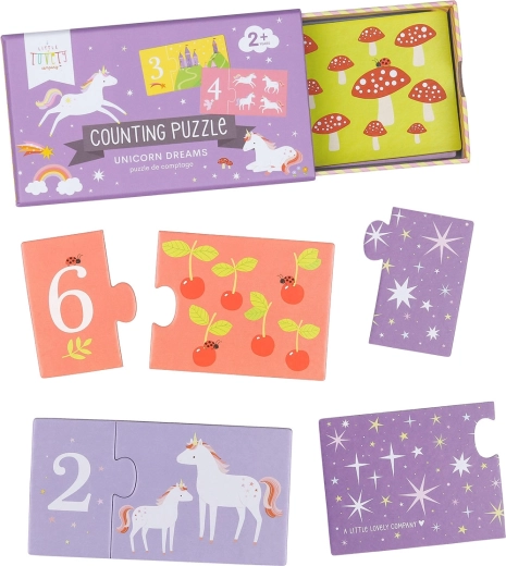 Uparujuća slagalica za brojanje – jednorogovi – Jednorogovi