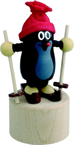 Detoa stisnuta figurica Krtko na skijama