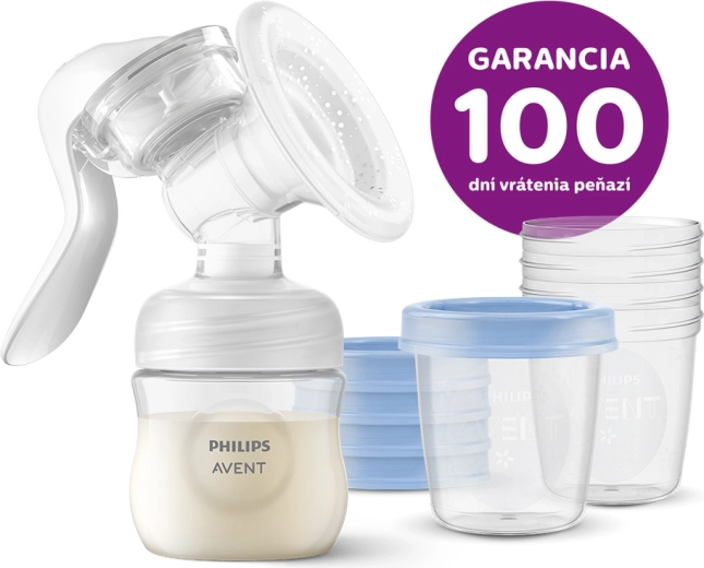 Philips Avent ručna izdajalica s VIA čašicama 180 ml (5 kom)