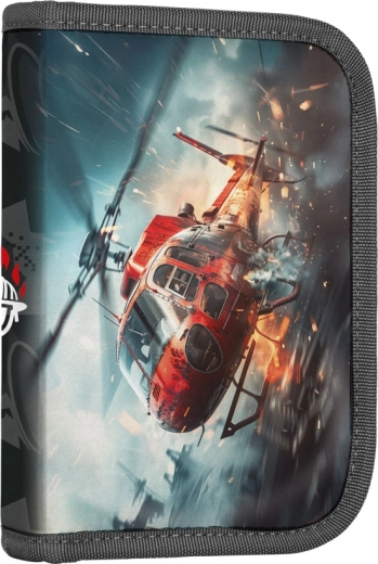 Školska pernica s vatrogascima, jednopregradna, 2 preklopa