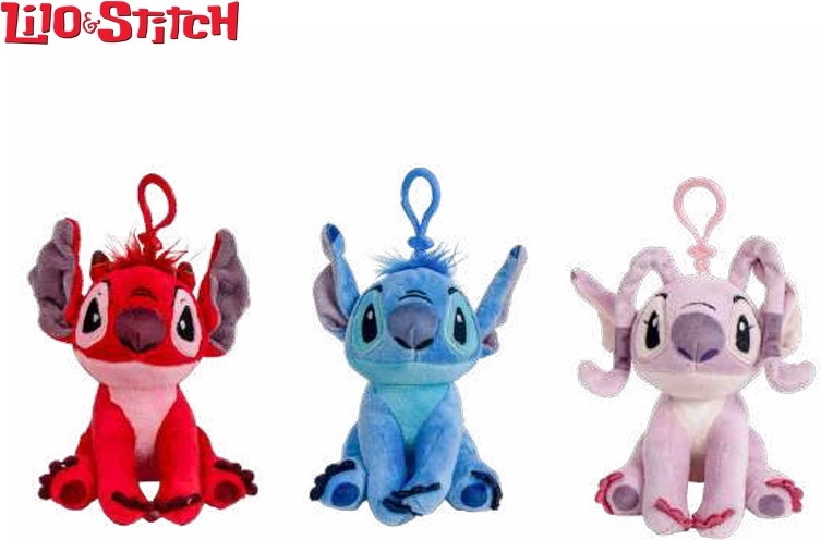 Disney Lilo & Stitch plišani privjesak za ključeve 12 cm (3 vrste)